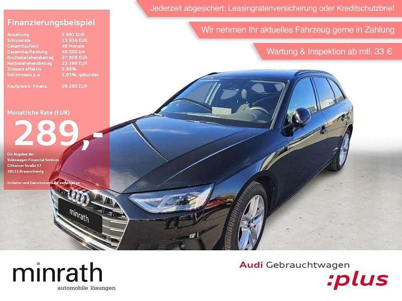 Mythosschwarz metallic Gebraucht 2023 Audi A4 Sport Kombi | 29.380 € (Fairer Preis) - Bild 1/4