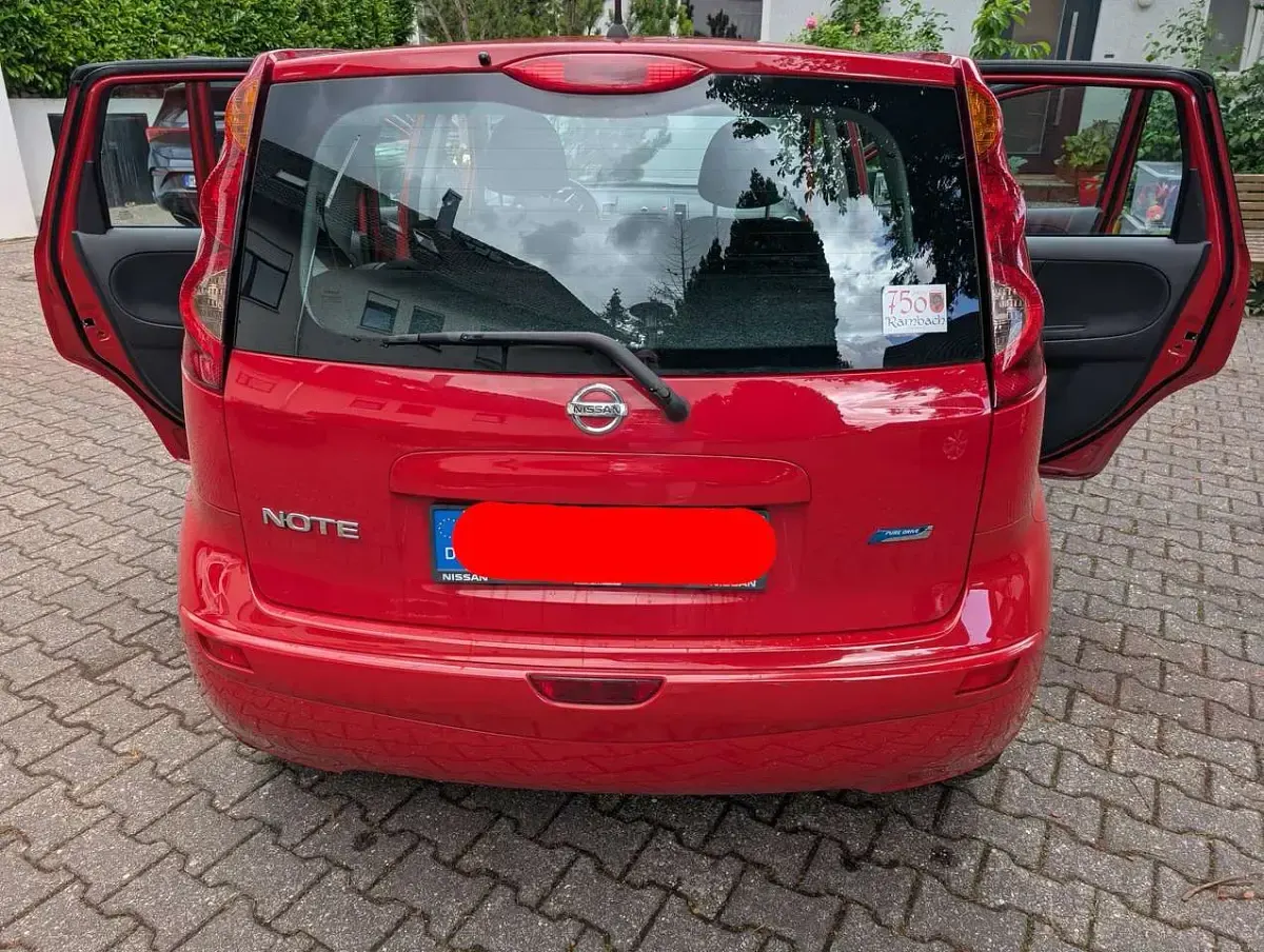 Gebraucht Nissan Note Acenta 88 PS (64 kW) 2009 Rot Kleinwagen