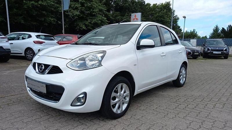 Weiß Gebraucht 2015 Nissan Micra Acenta Kleinwagen | 5.990 € (Fairer Preis) - Bild 1/4