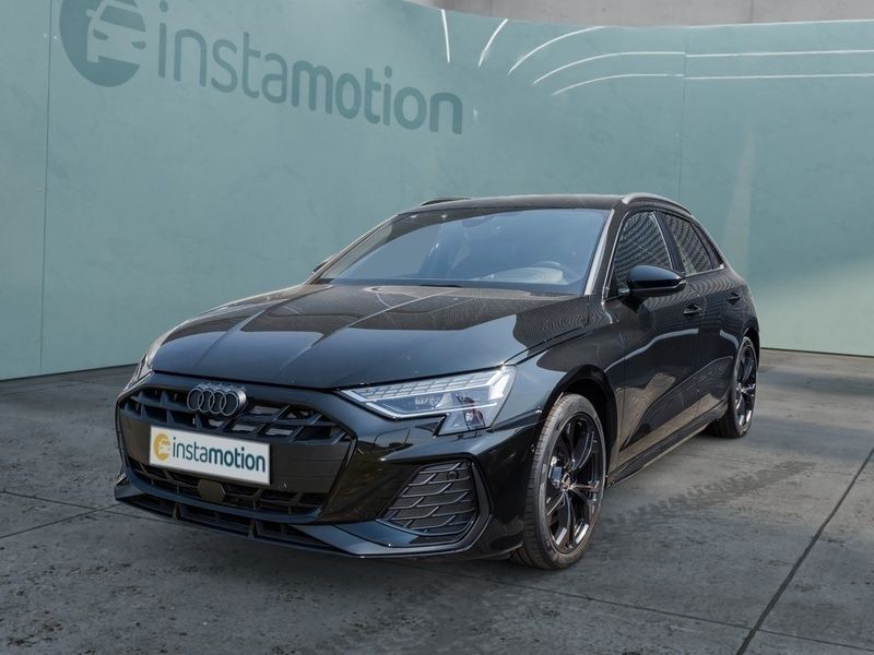 Schwarz Gebraucht 2024 Audi A3 Sportback S-Line Kleinwagen | 38.640 € (Fairer Preis) - Bild 1/4