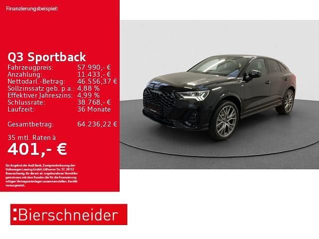 Schwarz Gebraucht 2024 Audi Q3 Sportback S-Line SUV | 56.990 € - Bild 1/3
