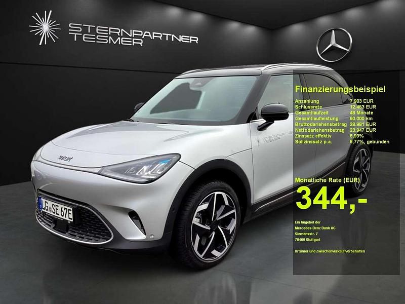 Silber silver metallic Gebraucht 2024 Smart #1 Edition #1 SUV | 31.940 € (Superpreis) - Bild 1/3