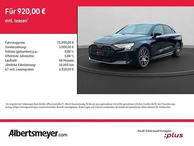 Schwarz Gebraucht 2025 Audi RS3 Ambiente Kleinwagen | 75.989 € (Teuer) - Bild 1/4
