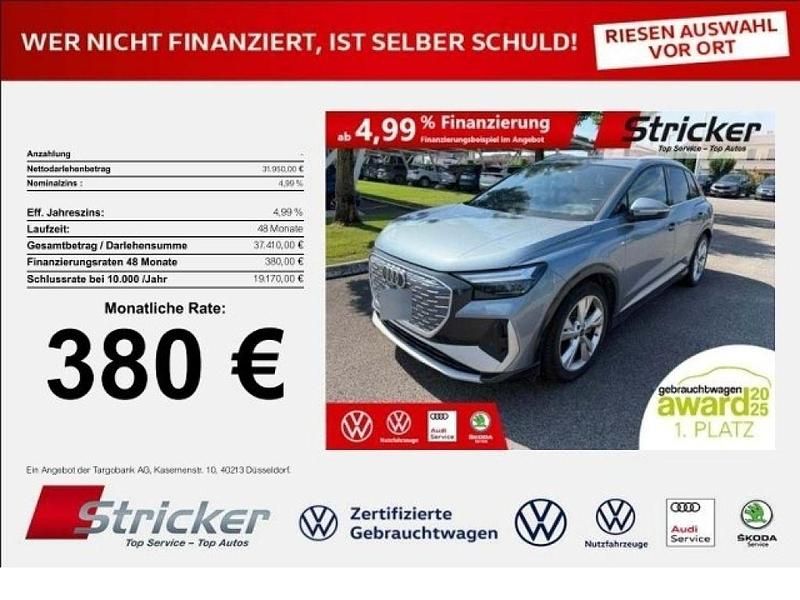 Geysirblau metallic (metallic) Gebraucht 2023 Audi e-tron S-Line SUV | 31.950 € (Superpreis) - Bild 1/4