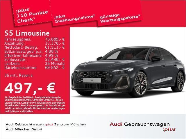 Grau Gebraucht 2024 Audi S5 Edition .1 Limousine | 76.889 € (Fairer Preis) - Bild 1/2