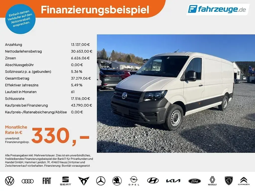 Neu VW Crafter 140 PS (102 kW) 2025 Weiß Van