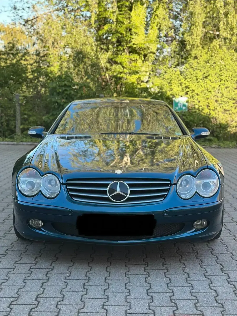 Gebraucht Mercedes SL500 306 PS (225 kW) 2002 Blau Cabrio
