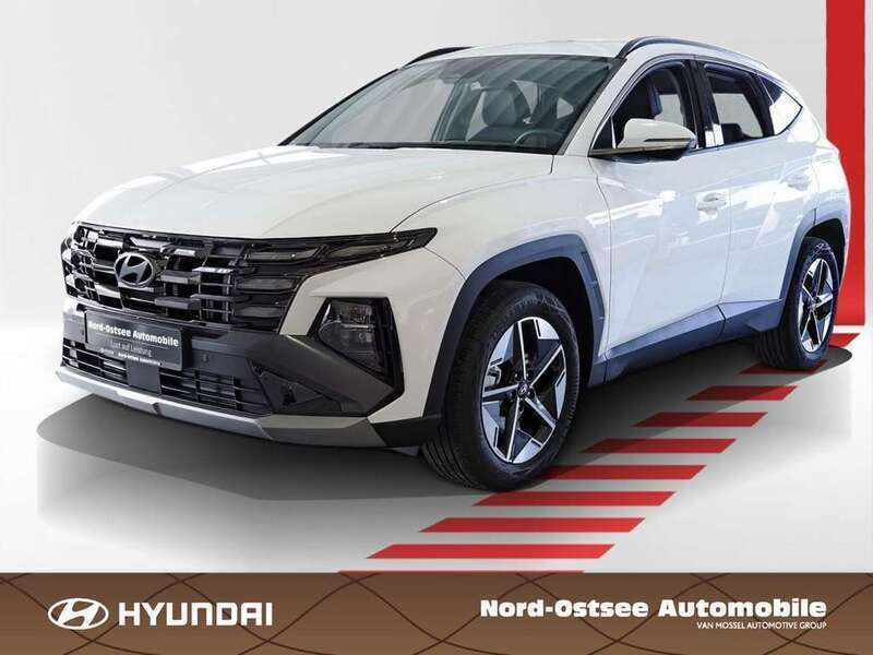 Atlas white Neu 2025 Hyundai Tucson Trend SUV | 31.489 € (Superpreis) - Bild 1/4