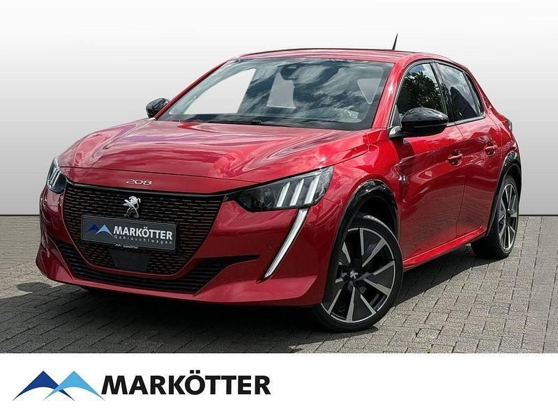 Rot Gebraucht 2021 Peugeot e-208 Allure GT-Line Kleinwagen | 15.850 € (Fairer Preis) - Bild 1/4