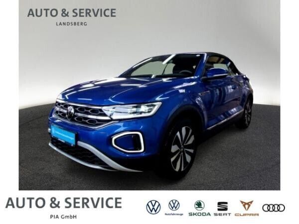 Blau Gebraucht 2024 VW T-Roc Cabriolet Move Cabrio | 24.990 € (Superpreis) - Bild 1/3