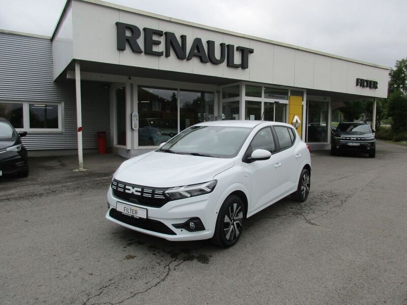 Weiß Gebraucht 2024 Dacia Sandero Expression Kleinwagen | 16.695 € (Fairer Preis) - Bild 1/4