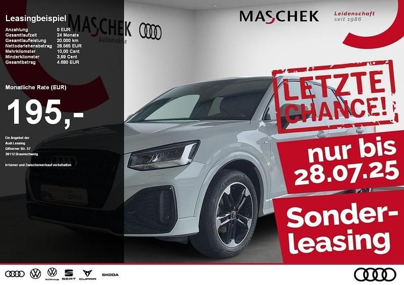 Gletscherweiss metallic Gebraucht 2024 Audi Q2 S-Line SUV | 29.240 € (Guter Preis) - Bild 1/4