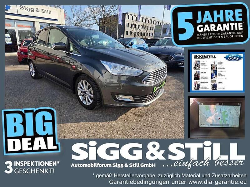 Gebraucht Ford C-MAX Titanium 125 PS (91 kW) 2018 Magneticgrau (metallic) Van / Kleinbus