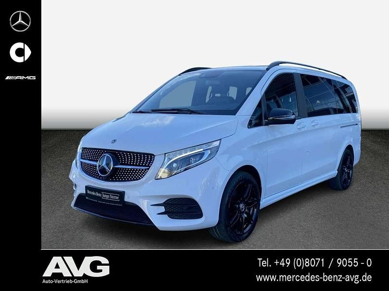 Bergkristallweiß Gebraucht 2021 Mercedes V300 AMG line Van / Kleinbus | 49.800 € (Superpreis) - Bild 1/4