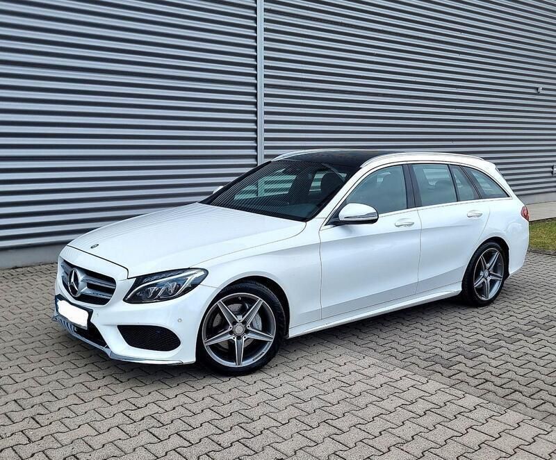 Weiß Gebraucht 2016 Mercedes C200 AMG line Kombi | 17.690 € (Fairer Preis) - Bild 1/4