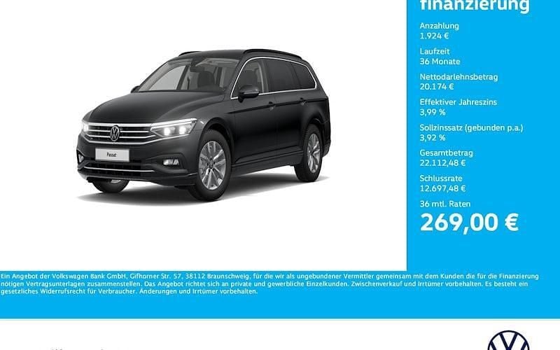 Grau Gebraucht 2022 VW Passat Business Kombi | 22.098 € (Guter Preis) - Bild 1/4