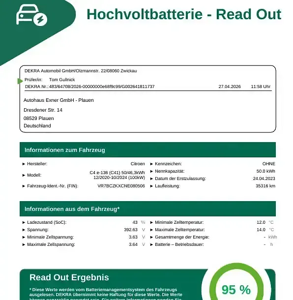 Gebraucht Citroën e-C4 100 kW (136 PS) 2023 Platinum grau Limousine