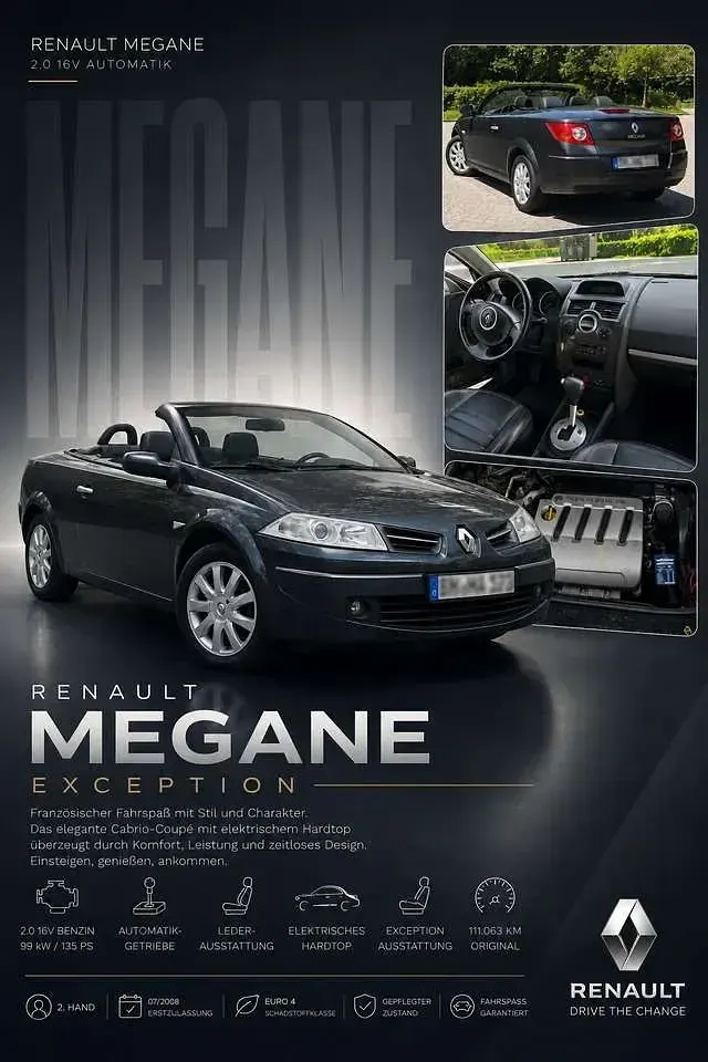 Gebraucht Renault Mégane Cabriolet Exception 135 PS (99 kW) 2008 Cabrio
