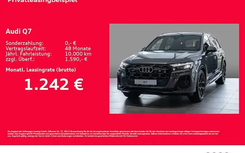 Neu Audi Q7 S-Line 394 PS (289 kW) 2026 Grau SUV