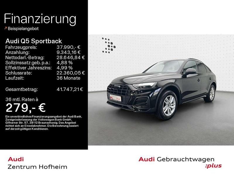 Mythosschwarz metallic Gebraucht 2021 Audi Q5 Advanced SUV | 37.990 € (Etwas zu teuer) - Bild 1/4