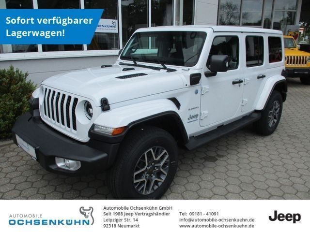 Weiß Gebraucht 2023 Jeep Wrangler Sahara SUV | 69.990 € (Teuer) - Bild 1/4