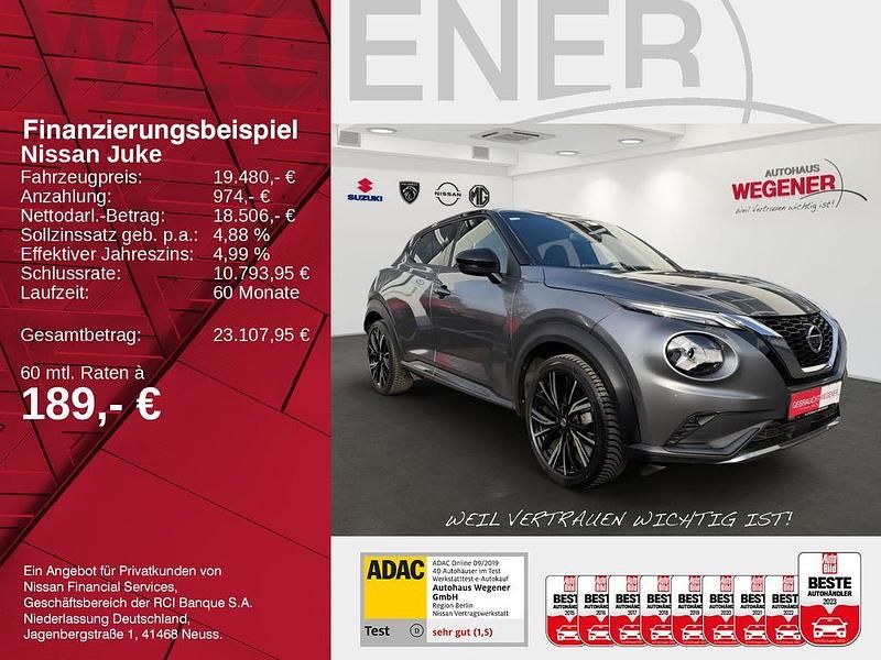 Gebraucht Nissan Juke 360º 114 PS (83 kW) 2022 Schwarz SUV