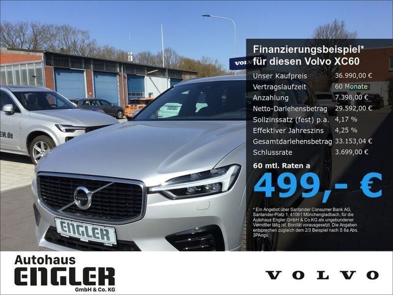 Silber Gebraucht 2019 Volvo XC60 R-Design SUV | 36.990 € (Etwas zu teuer) - Bild 1/4