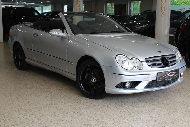 Silber Gebraucht 2008 Mercedes CLK200 AMG Cabrio | 12.480 € (Superpreis) - Bild 1/4