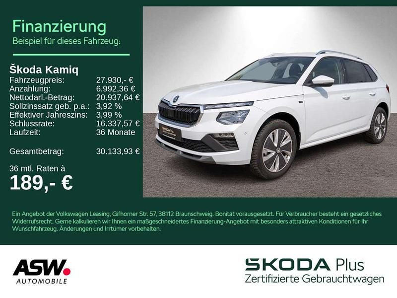 Moonweiss metallic Gebraucht 2025 Skoda Kamiq Selection SUV | 27.930 € (Teuer) - Bild 1/4