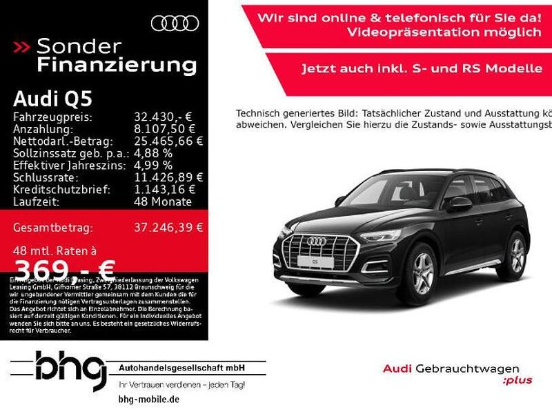 Brillantschwarz Gebraucht 2022 Audi Q5 Advanced SUV | 32.430 € (Fairer Preis) - Bild 1/4