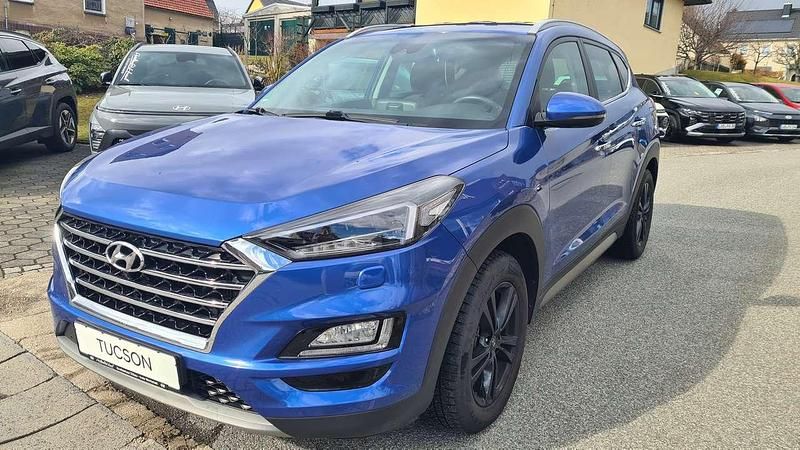 Gebraucht Hyundai Tucson Premium 177 PS (130 kW) 2019 Champion blue / met SUV