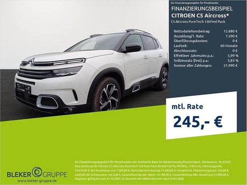 Perlmutt weiß Gebraucht 2022 Citroën C5 Aircross Feel SUV | 18.480 € (Guter Preis) - Bild 1/3