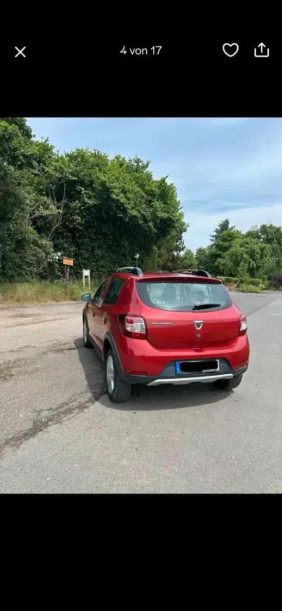 Gebraucht Dacia Sandero Stepway 90 PS (66 kW) 2013 Rot Kleinwagen