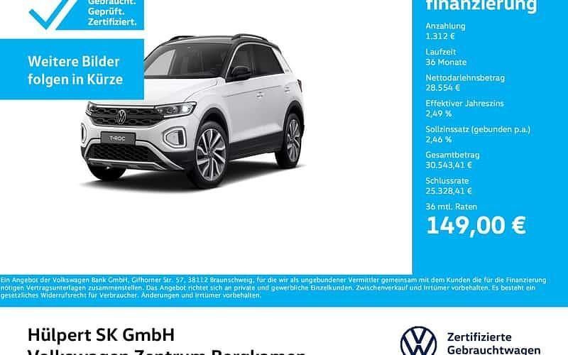 Weiß Gebraucht 2025 VW T-Roc Goal SUV | 29.866 € (Superpreis) - Bild 1/4