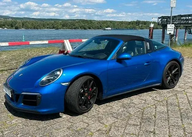Usata Porsche 911 Targa 4 450 CV (330 kW) 2017 Blu Cabrio
