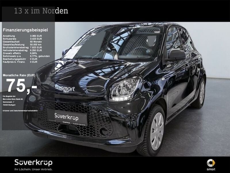 Gebraucht Smart ForFour Electric Drive 60 kW (82 PS) 2021 Schwarz Kleinwagen