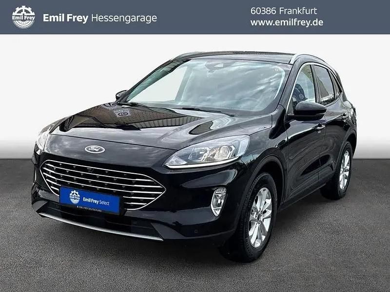 Obsidianschwarz metallic Gebraucht 2021 Ford Kuga Titanium SUV | 21.950 € (Superpreis) - Bild 1/4