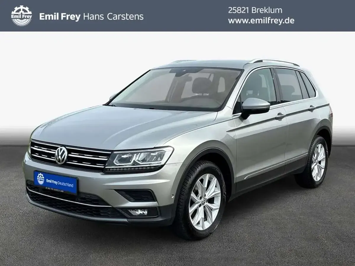 Brugt VW Tiguan Highline 150 HK (110 kW) 2019 Sølv SUV
