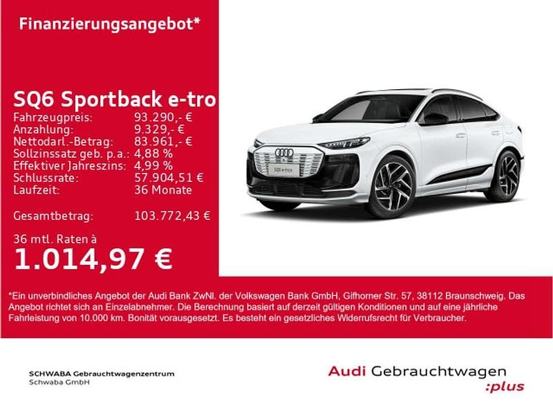 Neu Audi SQ6 e-tron 359 kW (489 PS) 2026 Gletscherweiß metallic SUV