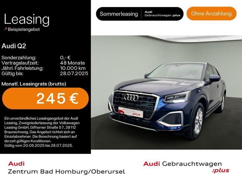 Navarrablau metallic Gebraucht 2024 Audi Q2 Advanced Plus SUV | 27.790 € (Fairer Preis) - Bild 1/4