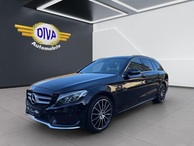 Schwarz Gebraucht 2016 Mercedes C220 AMG line Limousine | 21.450 € (Etwas zu teuer) - Bild 1/4