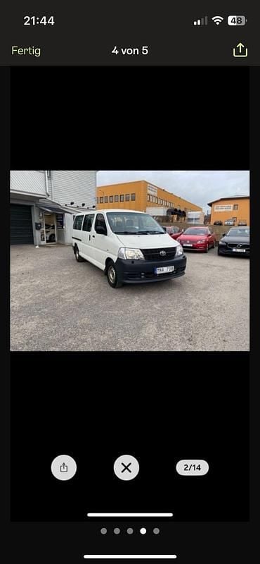 Gebraucht Toyota HiAce 117 PS (86 kW) 2008 Weiß Van / Kleinbus