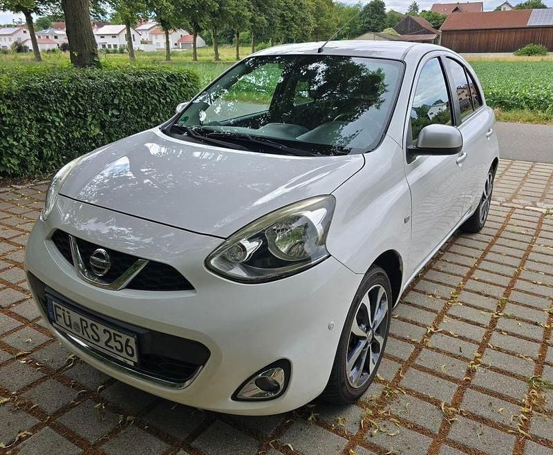 Weiß Gebraucht 2016 Nissan Micra Visia Kleinwagen | 6.650 € (Fairer Preis) - Bild 1/4