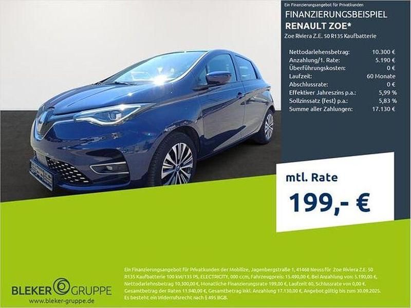 Rre terre (metallic) Gebraucht 2020 Renault Zoe Riviera Kleinwagen | 15.490 € (Teuer) - Bild 1/3