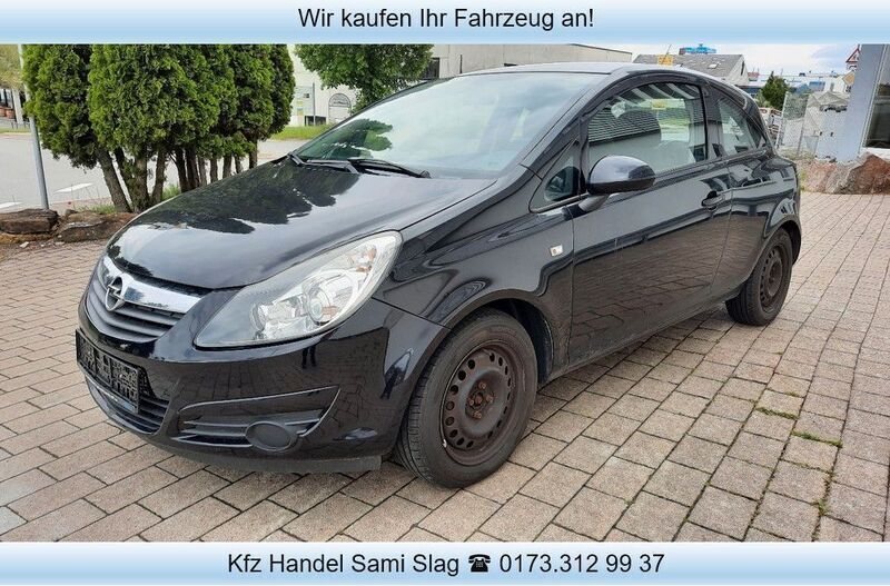 Schwarz Gebraucht 2008 Opel Corsa Limousine | 980 € (Superpreis) - Bild 1/4