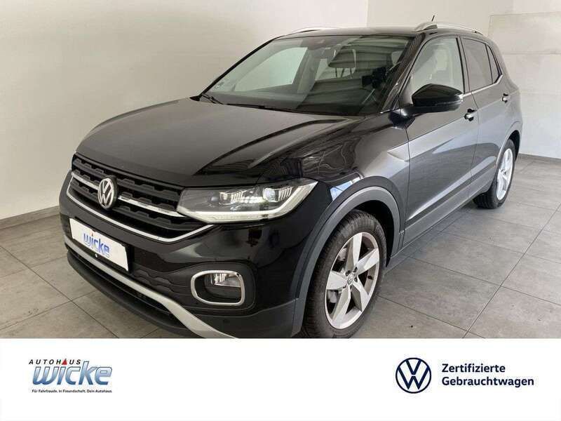 Schwarz Gebraucht 2019 VW T-Cross Style SUV | 17.480 € (Fairer Preis) - Bild 1/4