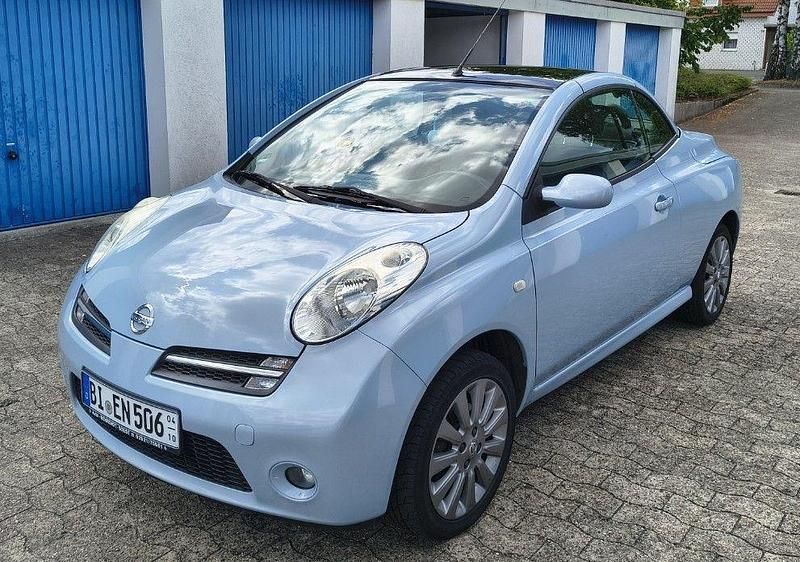 Blau Gebraucht 2007 Nissan Micra C+C Premium Edition Cabrio | 3.500 € (Fairer Preis) - Bild 1/4
