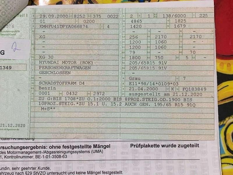 Gebraucht Hyundai XG 188 PS (138 kW) 2000 Silber Limousine