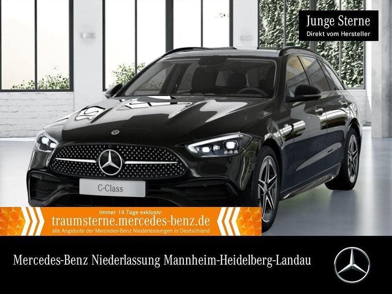 Schwarz Gebraucht 2024 Mercedes C300e AMG Line Premium Plus Limousine | 47.890 € (Superpreis) - Bild 1/3