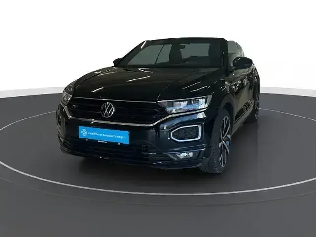 Gebraucht VW T-Roc Cabriolet R-line 150 PS (110 kW) 2021 Schwarz Cabrio